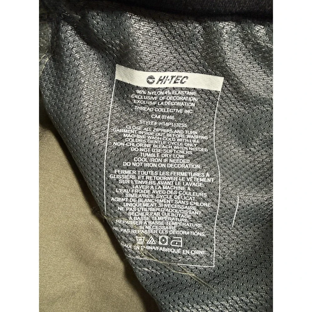 Hi Tec Pants‎ Mens 38x32 Green Nylon Blend Performance Hiking Outdoor